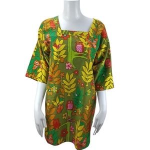 LEE GRIFFON 60's Vintage Smock Front Pocket Double Tie Open Back Medium